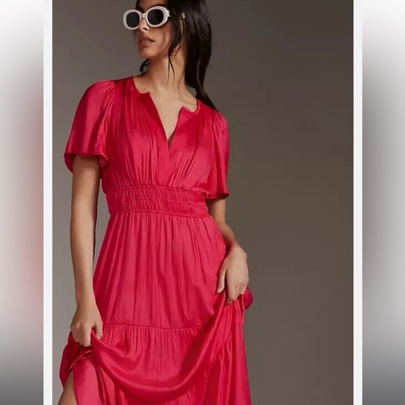 Anthropologie Somerset magenta Dress - Picture 16 of 16